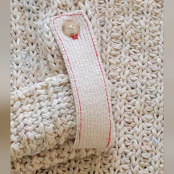 Anthropologie cable sweater women's size Medium cream nwt - Picture 13 of 14